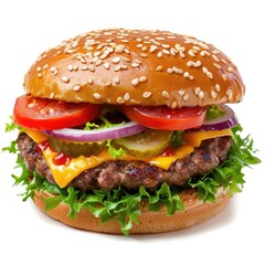 Close-up of a classic cheeseburger (1)