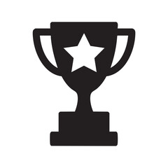 Trophy icon vector logo template