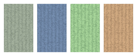 Fototapeta premium Minimalist abstract chevron pattern background set