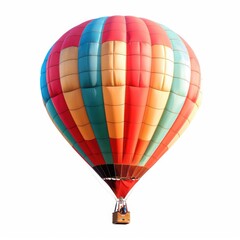 Naklejka premium Colorful hot air balloon against white background (5)