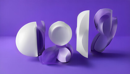 blue glass bowl on white background