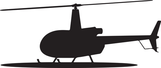 Helicopter icon vector transparent background