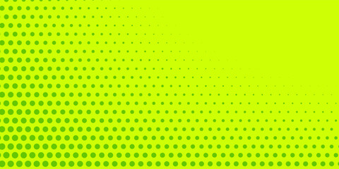 Dots halftone yellow green color pattern gradient texture background.