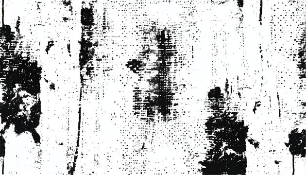 Abstract grunge black and white distressed texture background. Grunge overlay background. Monochrome Texture.