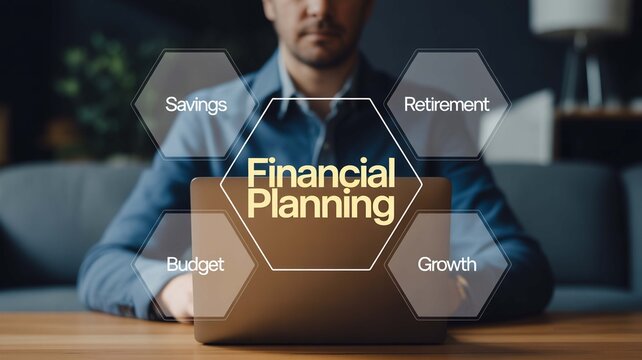 Achieve financial freedom and peace of mind with comprehensive planning for savings, budget, growth, and retirement with modern technology, building a secure future today