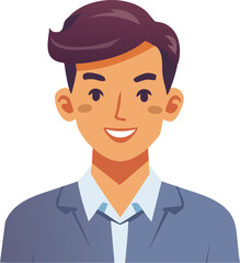 Smiling young man in a business suit, professional headshot.