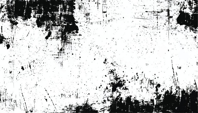Abstract grunge black and white distressed texture background. Grunge overlay background. Monochrome Texture.