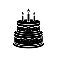 birthday cake vector illustration