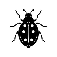 vector illustration of a ladybug