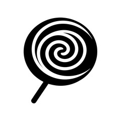 vector illustration of a spiral lollipop