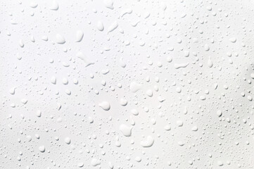 Water drops on white background, water drops pattern background