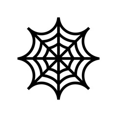vector illustration of a spider web