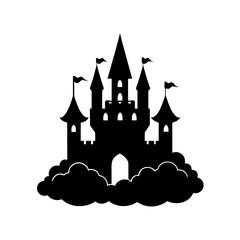 vector illustration of castle