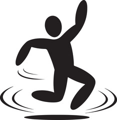 Slippery floor pictogram