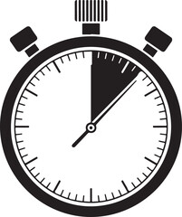 Stopwatch timer flat icon for apps and websites