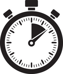 Stopwatch timer flat icon for apps and websites