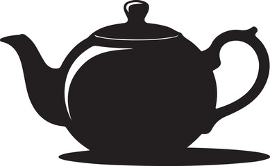 Teapot silhouette icon transparent vector