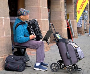 touristen musik alt strasse hof