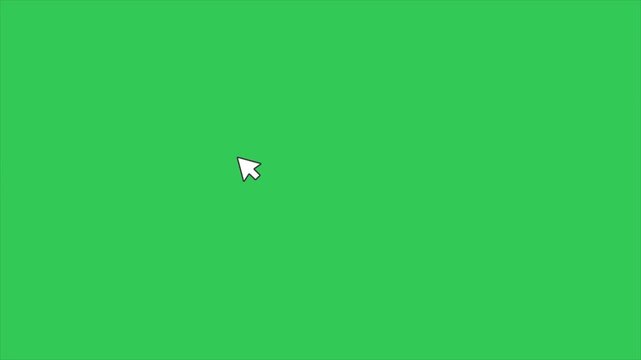 a mouse pointer click animation scene 