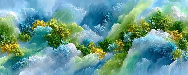 spring landscape with grass