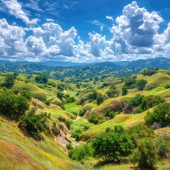 Obraz premium Panoramic valley view