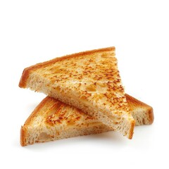 Two slices of toasted cheese sandwich