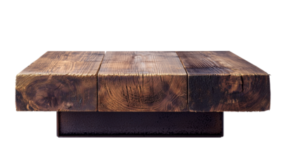 Rustic coffee table design modern living room furniture showcase cozy environment top view interior home decor concept