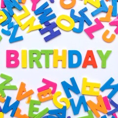 Fototapeta premium Colorful letters forming 