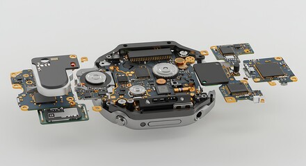 Smartwatch Components Internal View