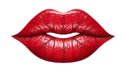 Red leaf lips beauty makeup tutorial lipstick shades and trends for perfect pout and lip care guide on transparent background