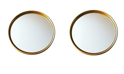 Modern circular mirrors for stylish home interior decoration living room reflection minimalist design elegant atmosphere