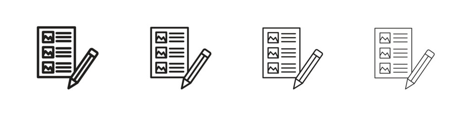 Storyboard icon outline vector pack. Best for web, mobile, ui