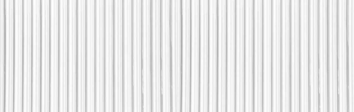 Metal roof white corrugated iron sheet aluminium steel background wall panel tile construction siding building line pattern texture seamless architecture plate frame for presentation product.