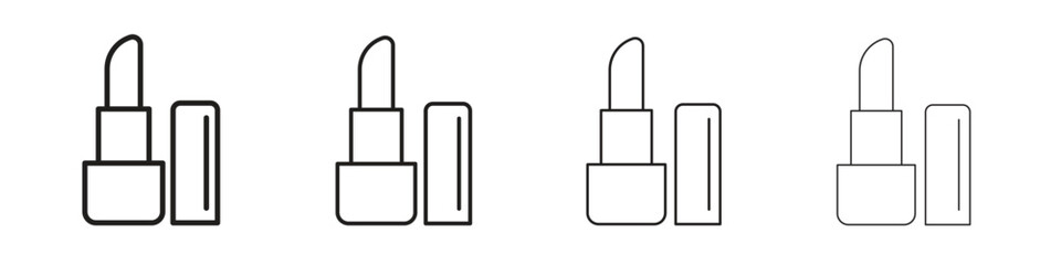 Lip balm icon outline vector pack. Best for web, mobile, ui