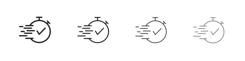 Express icon outline vector pack. Best for web, mobile, ui