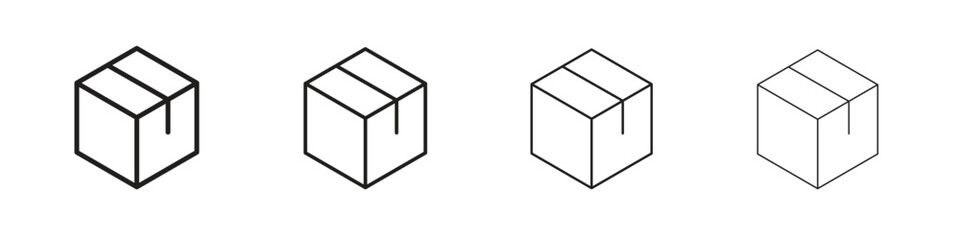 Boxes icon outline vector pack. Best for web, mobile, ui
