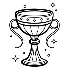 Trophy Cup Illustration