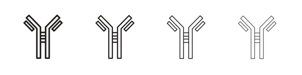 Antibody icon sign symbol and flat style for app, web and digital design.