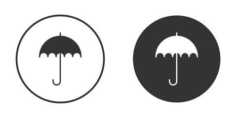 Umbrella icon flat. Illustration isolated vector sign symbol © Pop