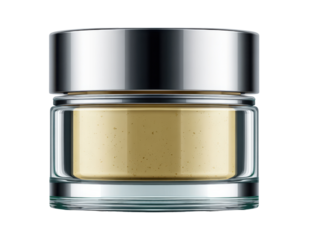 Applying moisturizing cream for skin care at home beauty routine. Isolated on transparent background, png.