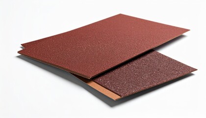 Fototapeta premium Two Red And Brown Panels Showing Texture And Layering