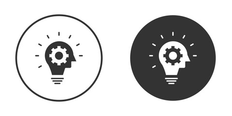 Realization icon flat. Illustration isolated vector sign symbol