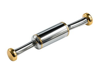 Unique designs with metal roller tool a craftsmanship workshop. Isolated on transparent background, png.