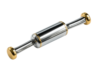 Unique designs with metal roller tool a craftsmanship workshop. Isolated on transparent background, png.