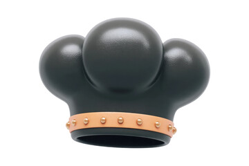 Chef hat decoration for culinary events in stylish kitchen setting. Isolated on transparent background, png.