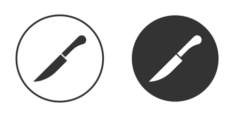 knife icon flat. Illustration isolated vector sign symbol