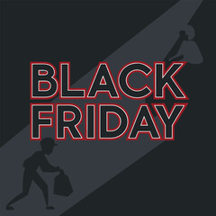 Black Friday design for advertising, banners, leaflets and flyers