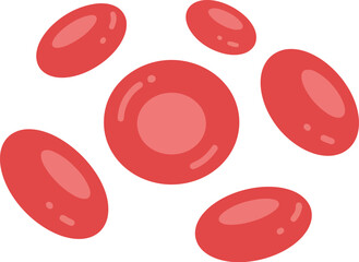 Red blood cells medical illustration