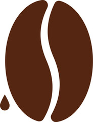 Single coffee bean dripping