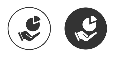 Contribution icon flat. Illustration isolated vector sign symbol